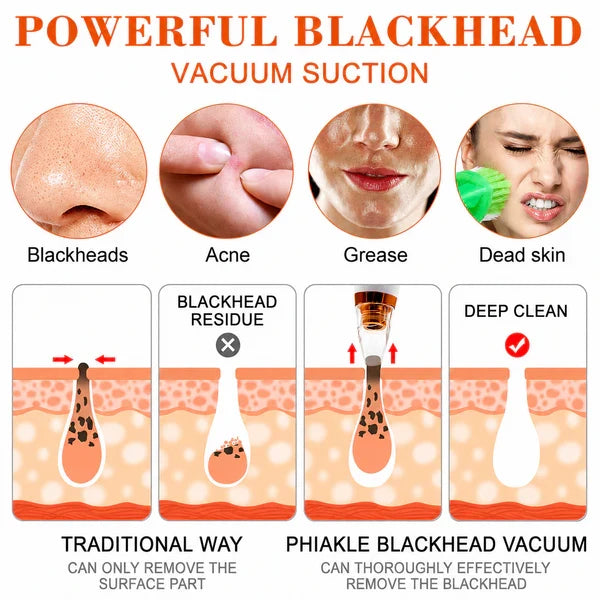 Premium Multi-Functional Black & Whitehead Remover For Pore & Pimples Cleaner Machine Men & Women
